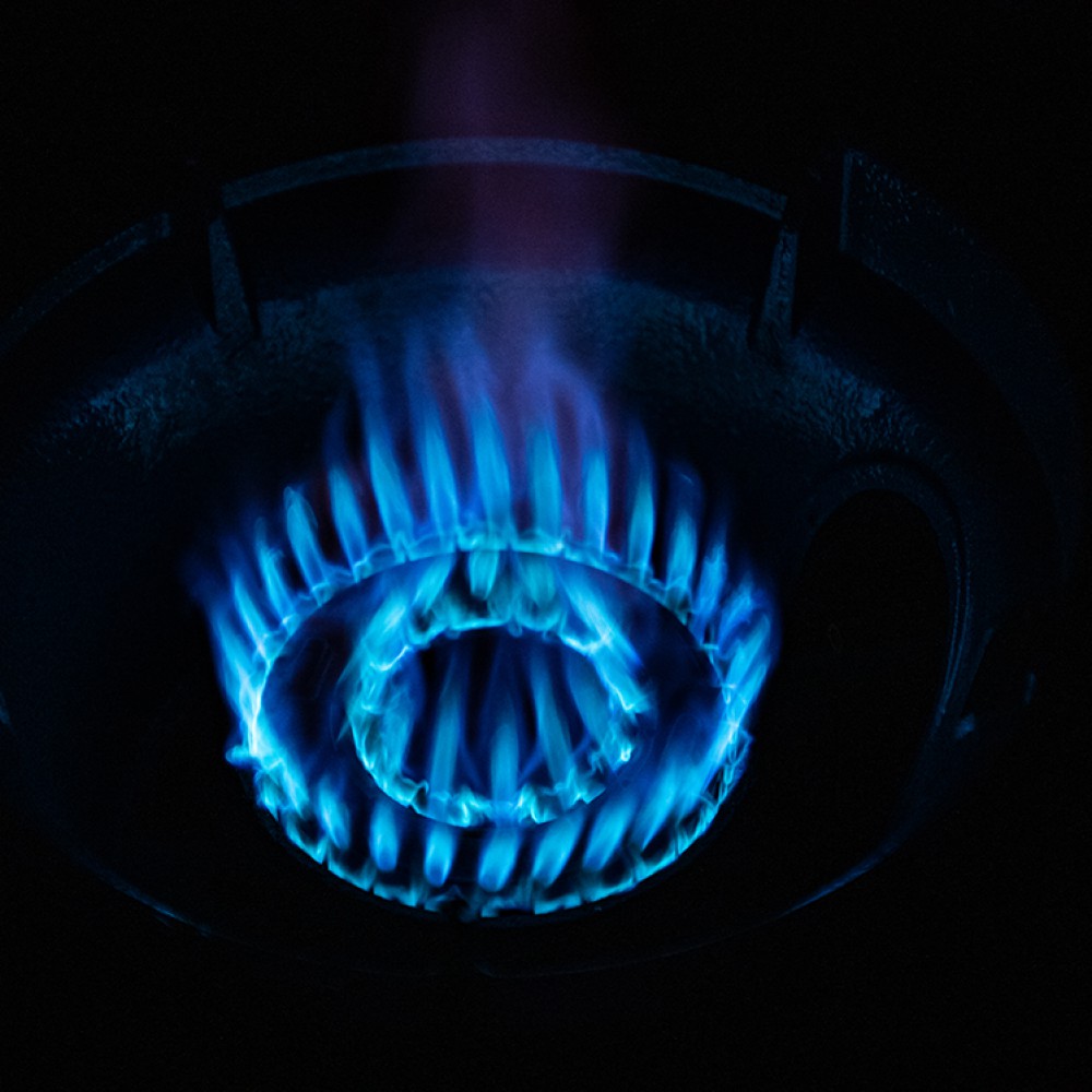 Газовая плита-горелка для ВОК , КАЗАН. 20 кВт, корпус из нержавейки.